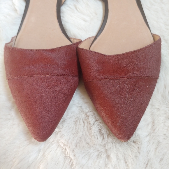 Madewell Calf Hair Flats, Size 10 - Picture 3 of 4